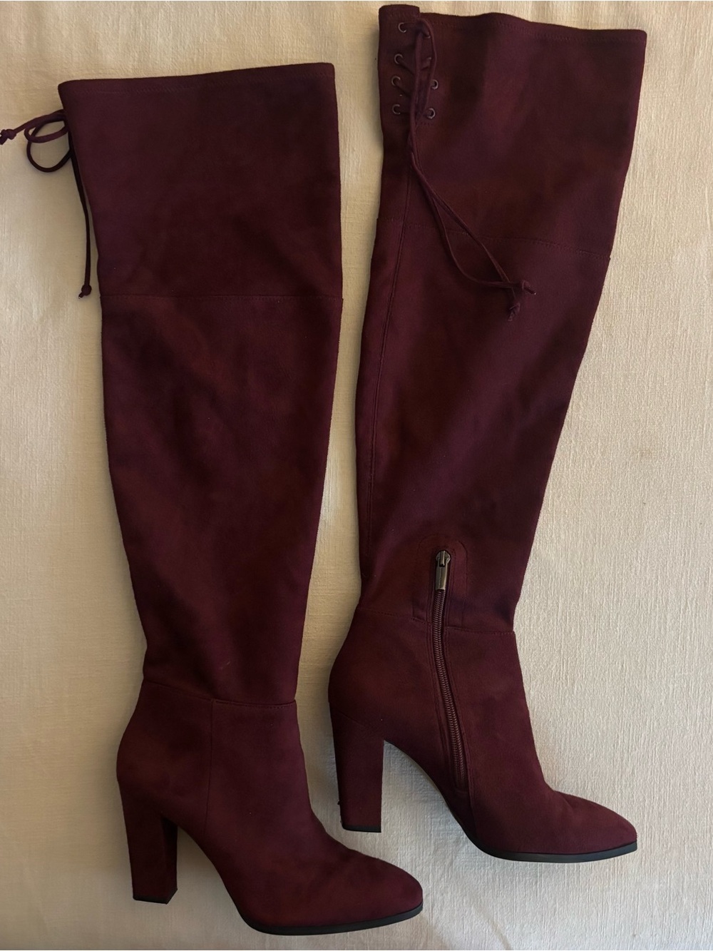 Vince Camuto Tapley Elderberry Thigh High OTK Boots 8M